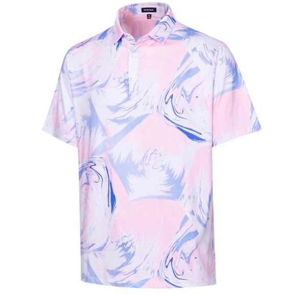 Surf Cuz Mens NEW Size XXL Moisture Wicking Breathable 3 Button Polo Golf Shirt - Picture 7 of 10